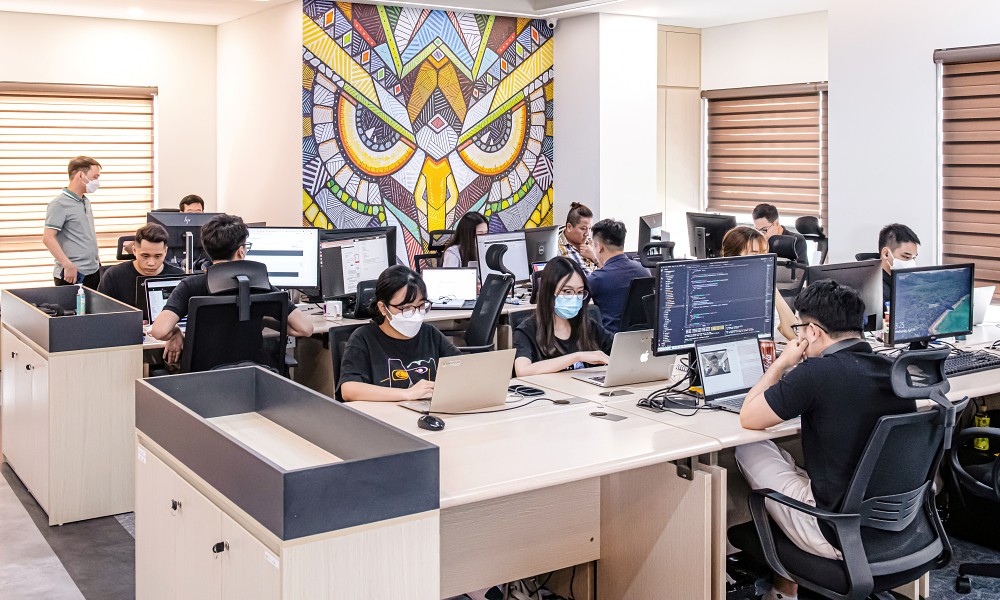 Đội ngũ kỹ sư Savvycom tại trụ sở Hà Nội