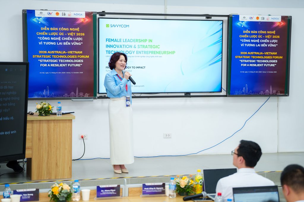 CEO Đặng Thị Thanh Vân chia sẻ tại Diễn đàn Việt Úc